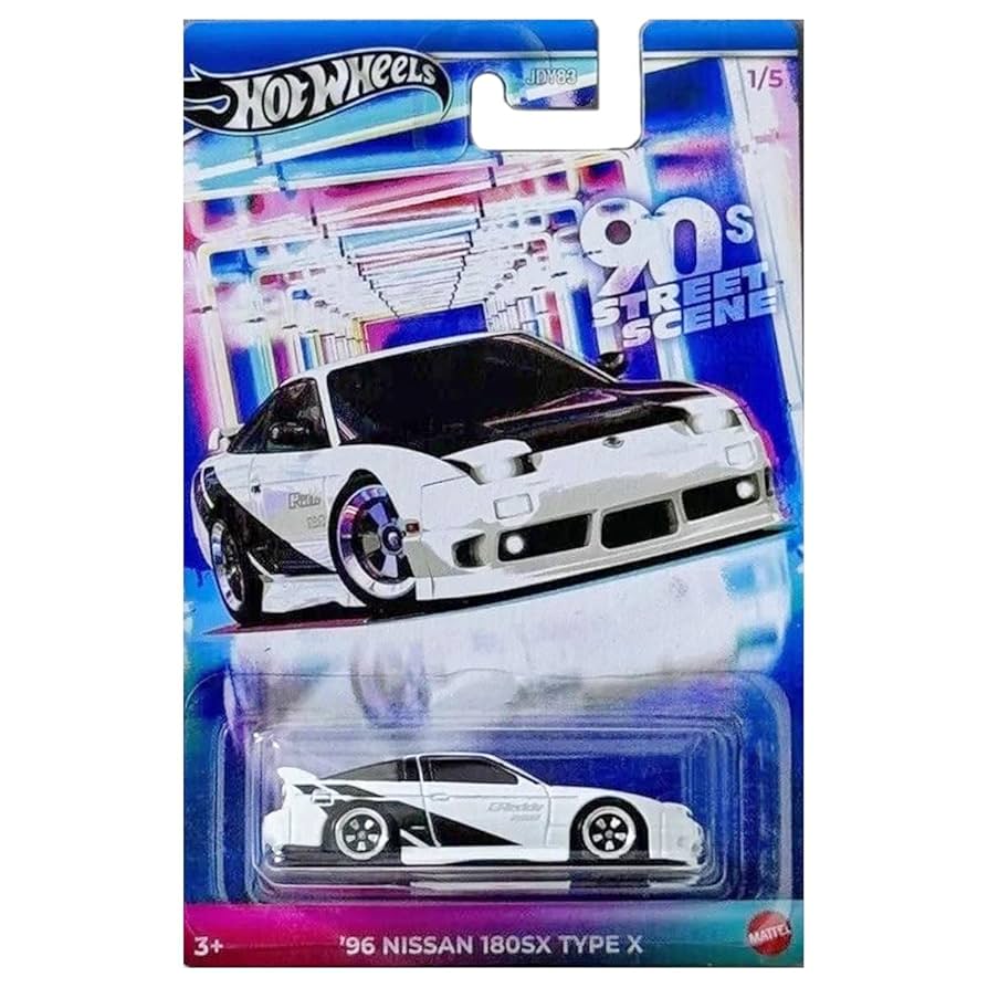 Amazon.com: Hot Wheels 90s Street Scene, 96 Nissan 180SX